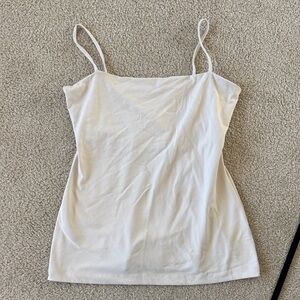 Susana Monaco Stretchy Cream Camisole with built in bra